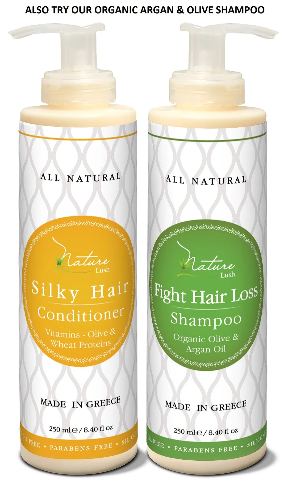 Nature Lush Organic Olive Silky Hair Conditioner - Sulfate Free Treatment