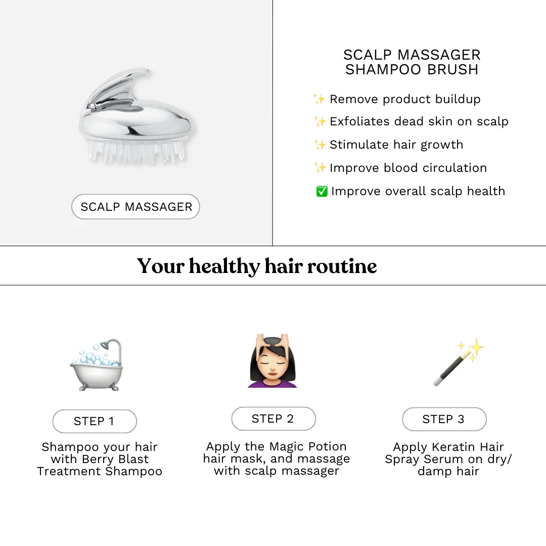 NEEDS Keratin Hair Care Set & Shampoo Scalp Massager (Free Gift)