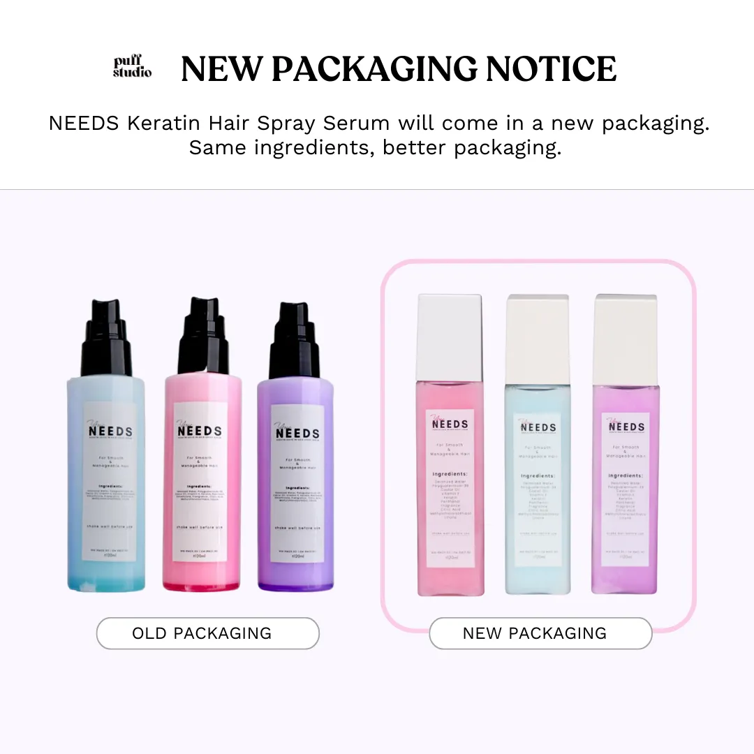 NEEDS Keratin Hair Care Set & Shampoo Scalp Massager (Free Gift)