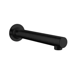 Neptune II Bath Spout Matt Black 205 x 55mm