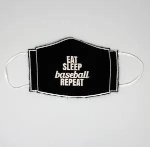 NES Face Mask - Eat Sleep Baseball Repeat