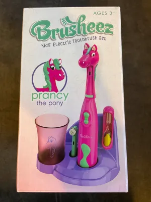 NEW Brusheez electric toothbrush set: pony - size