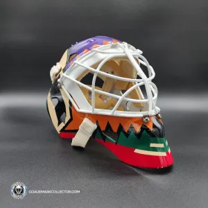 Nikolai Khabibulin Goalie Mask Game Worn 1998 Phoenix Coyotes Made and Painted by Greg Harrison-SOLD