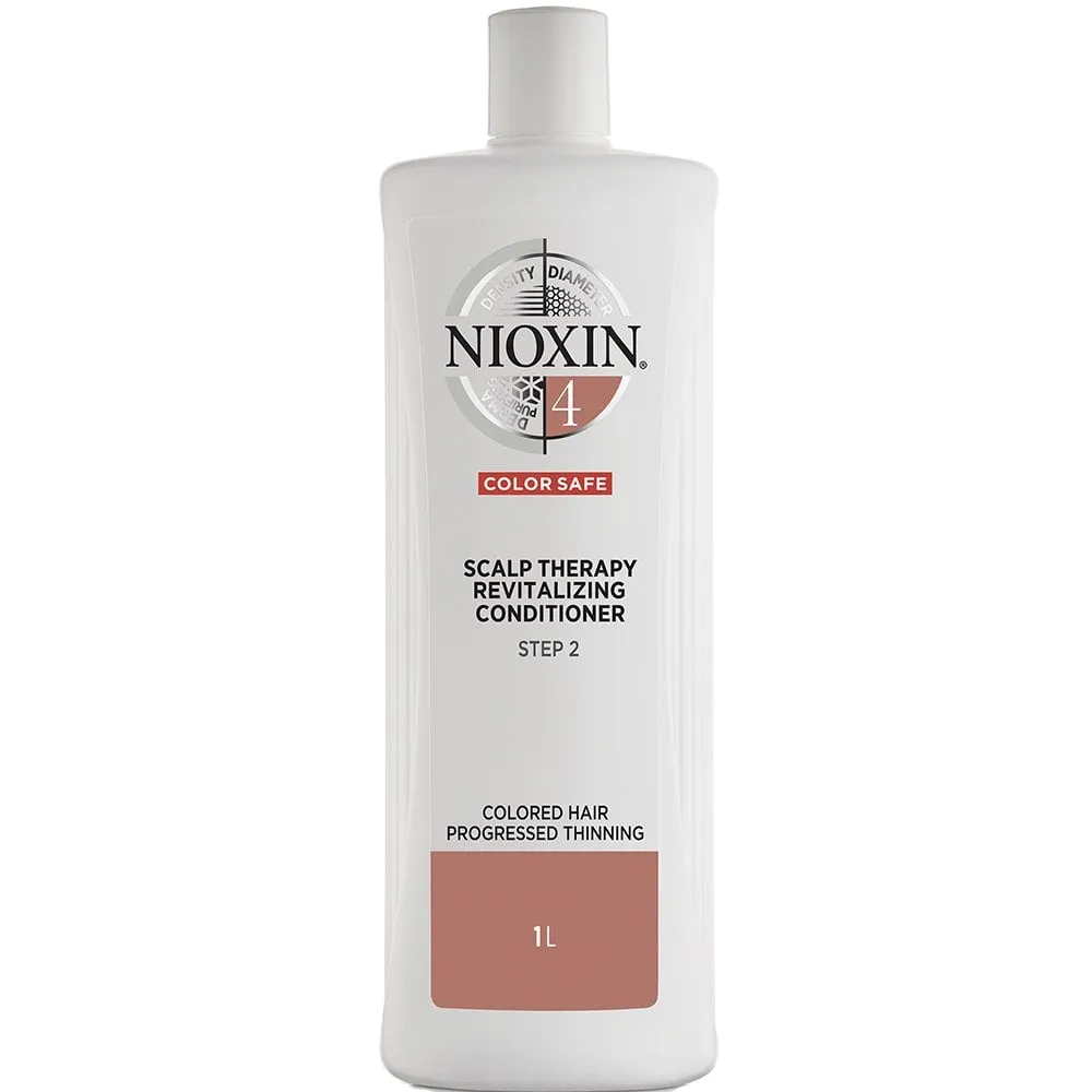 Nioxin System 4 Shampoo & Conditioner Twin for Coloured Treated Hair with Progressed Thinning 2 x 1000ml