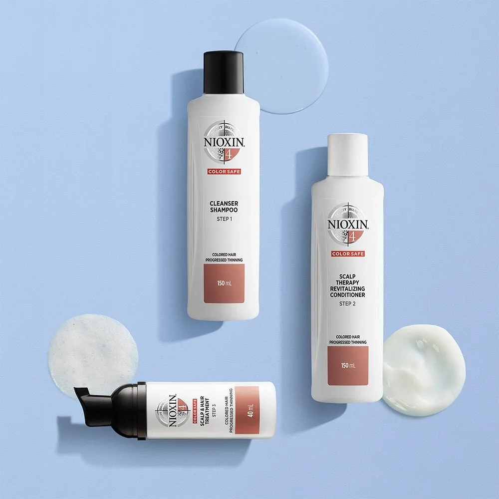 Nioxin System 4 Shampoo & Conditioner Twin for Coloured Treated Hair with Progressed Thinning 2 x 1000ml