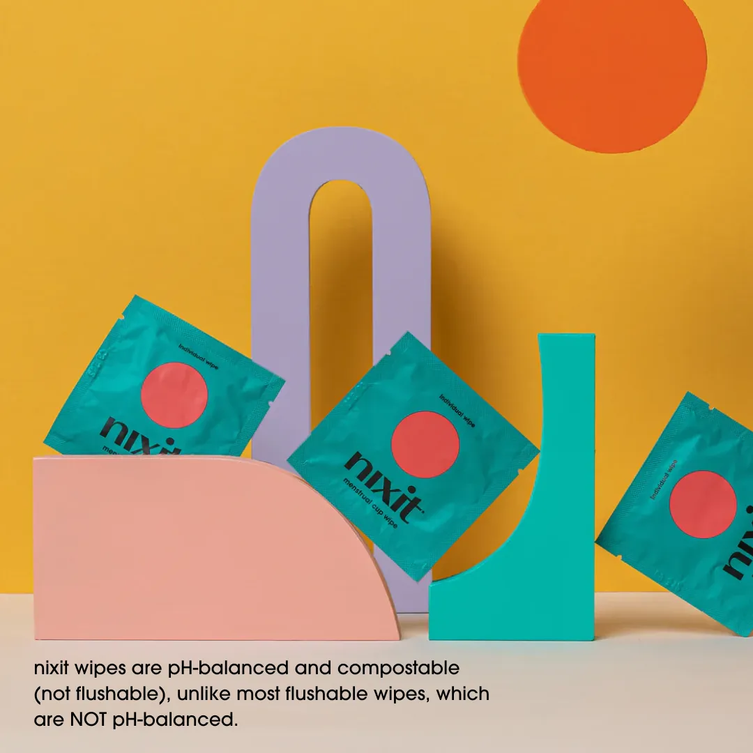 nixit menstrual cup wipes
