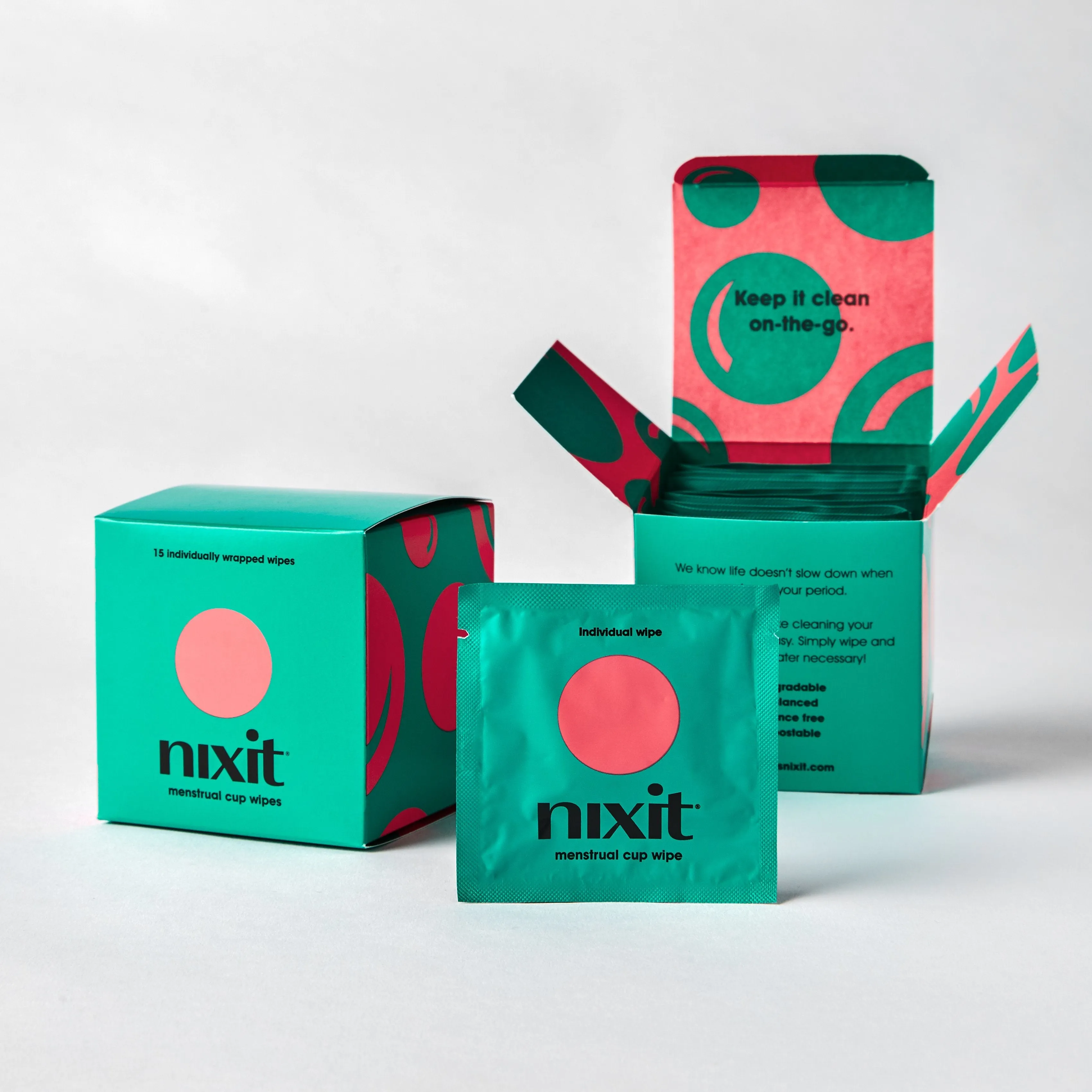 nixit menstrual cup wipes