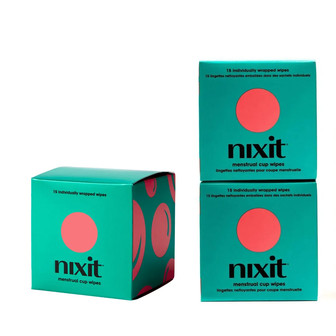nixit menstrual cup wipes