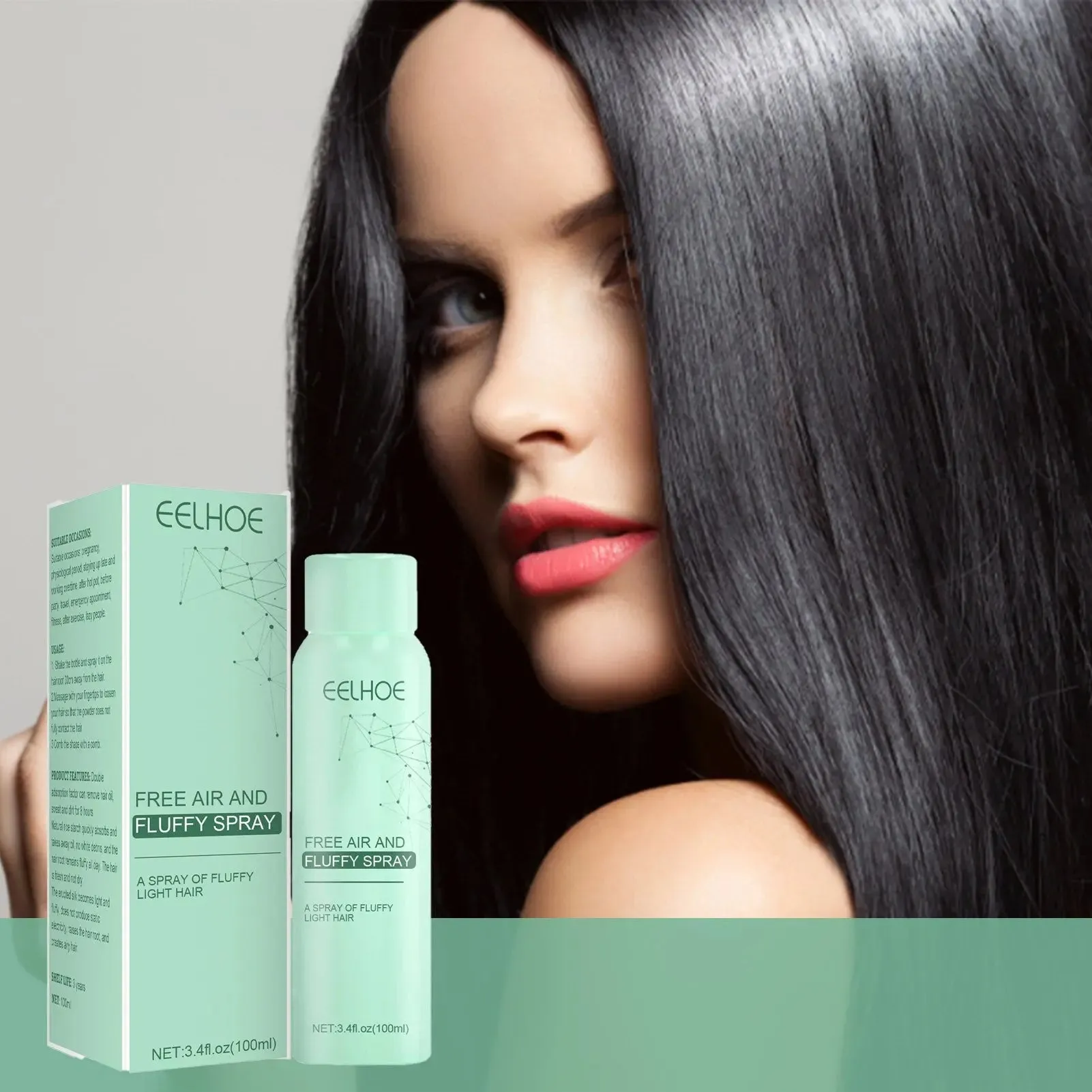 No-Wash Dry Hair Spray