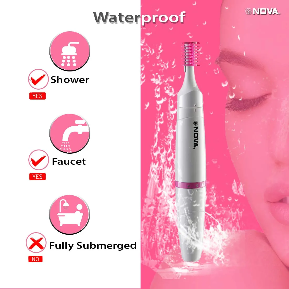 Nova NLS 530 Sensi-Trim Touch Runtime: 45 min Trimmer for Women