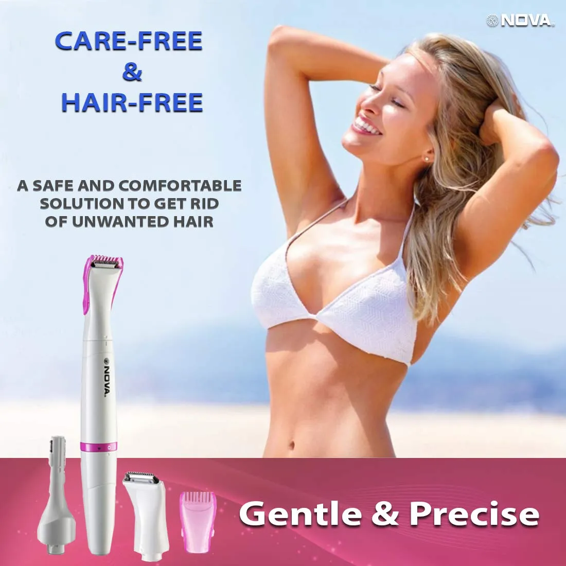 Nova NLS 530 Sensi-Trim Touch Runtime: 45 min Trimmer for Women
