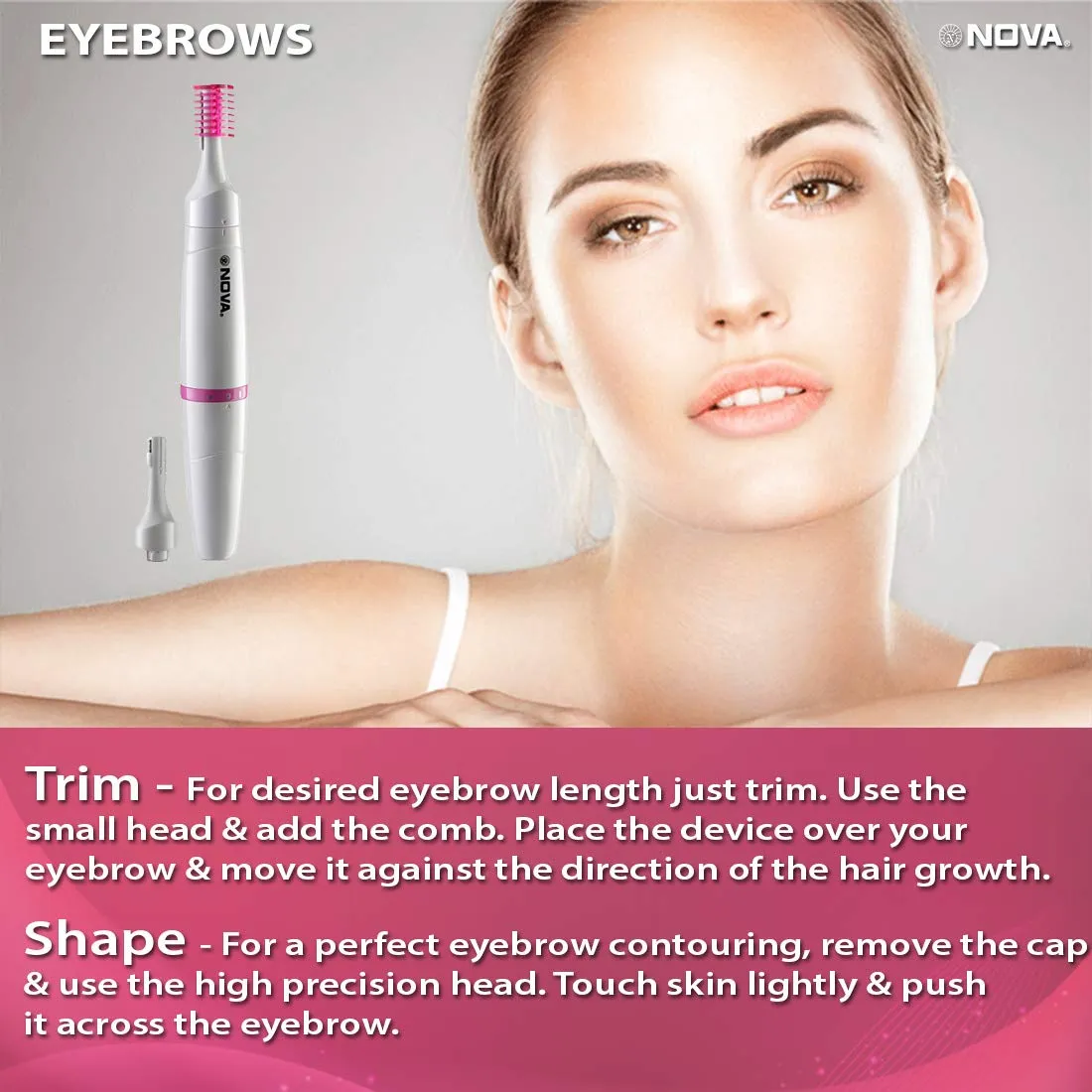 Nova NLS 530 Sensi-Trim Touch Runtime: 45 min Trimmer for Women