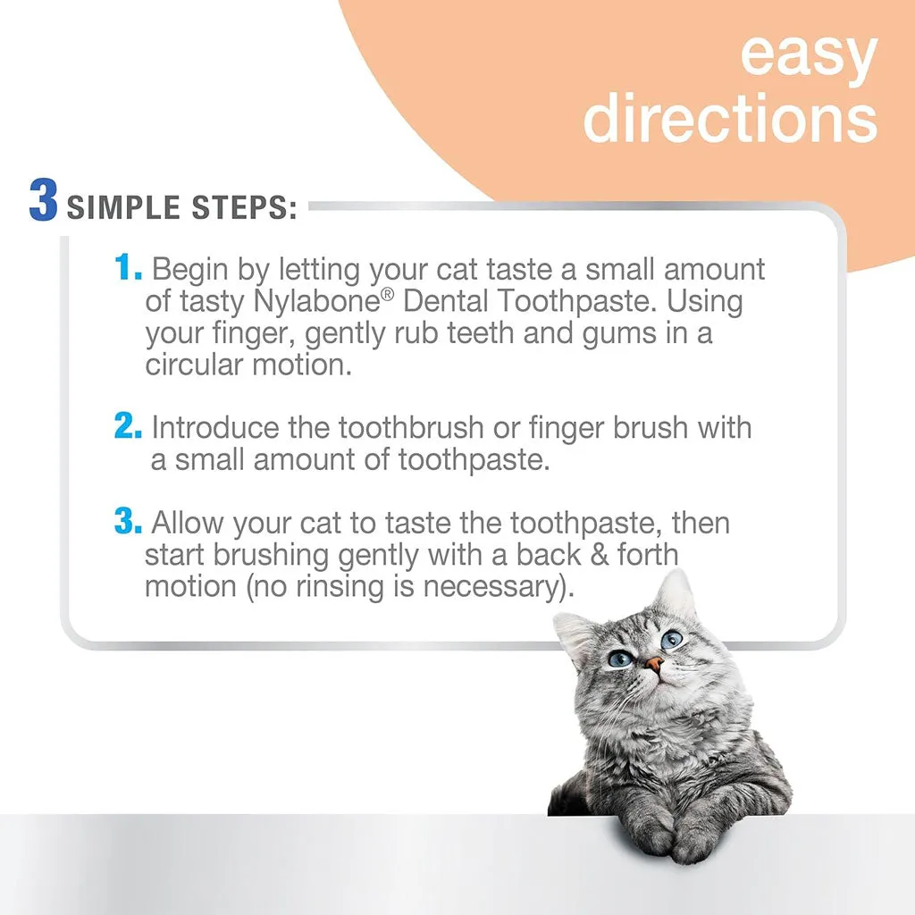 Nylabone Advanced Oral Care Original Flavor Cat Dental Kit, 3 count