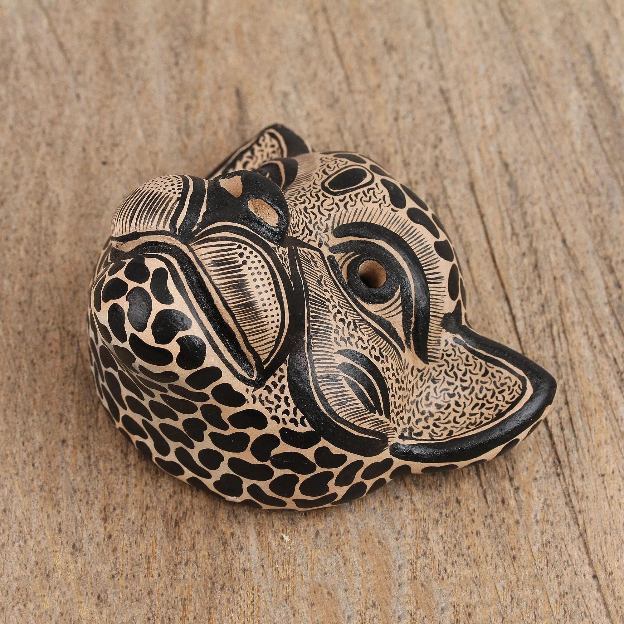 Observant Jaguar Ceramic Mask