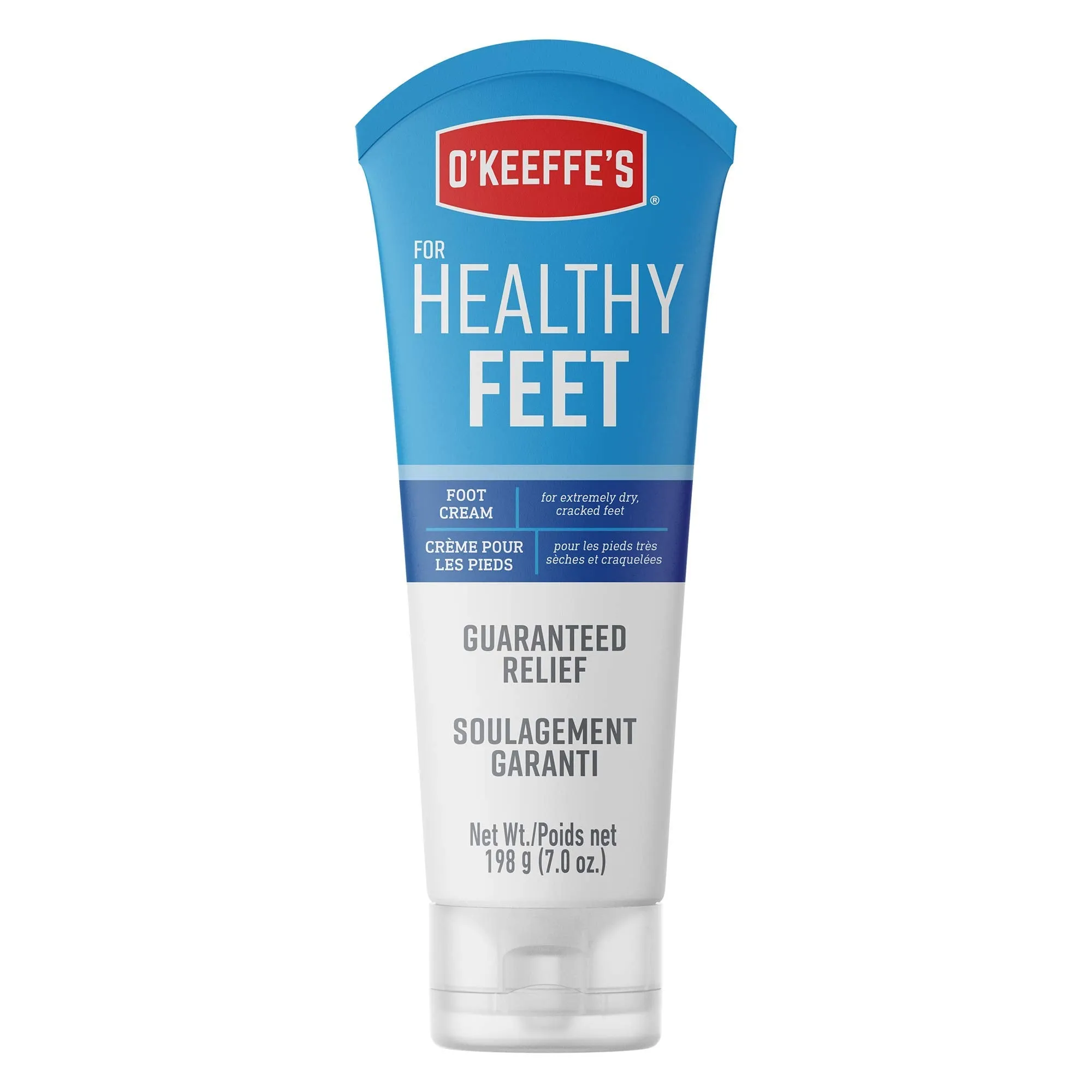 O'Keeffe's Hand and Feet Combination Pack, Includes Working Hands Hand Cream 7oz and Healthy Feet Foot Cream 7oz, Two 7oz/198g Tubes, (Pack of 2), 109095, White