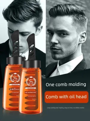 One Comb Cool Hair Gel - Moisturizing Styling Cream for Curls & Straight Hair, Hold & Shape with Ease, by Color and Taste