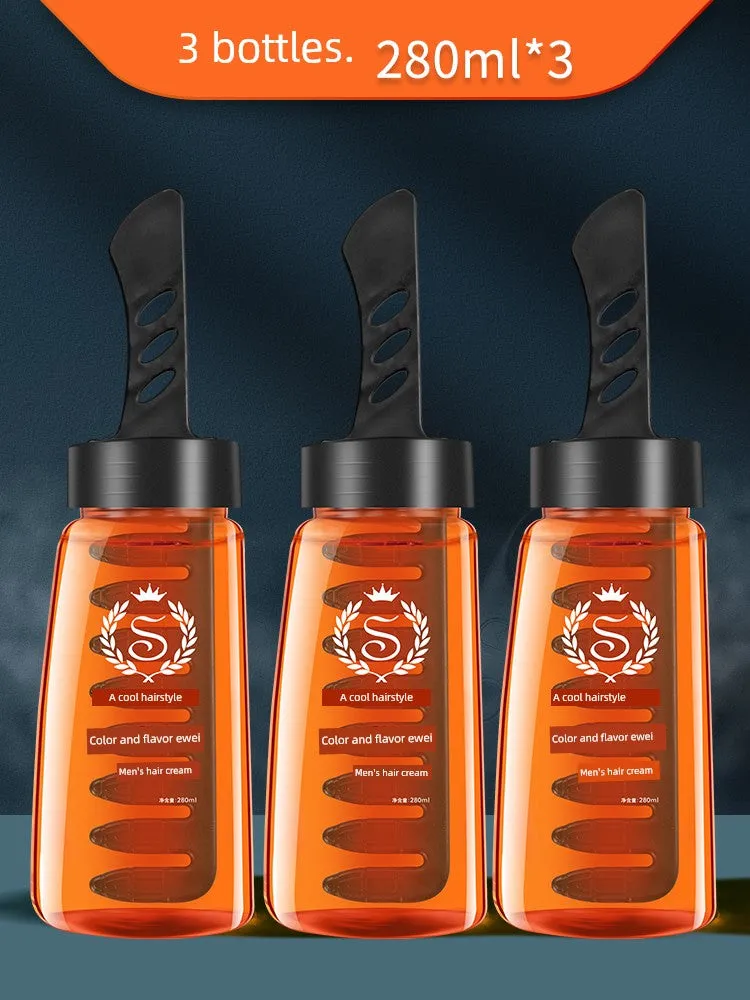 One Comb Cool Hair Gel - Moisturizing Styling Cream for Curls & Straight Hair, Hold & Shape with Ease, by Color and Taste