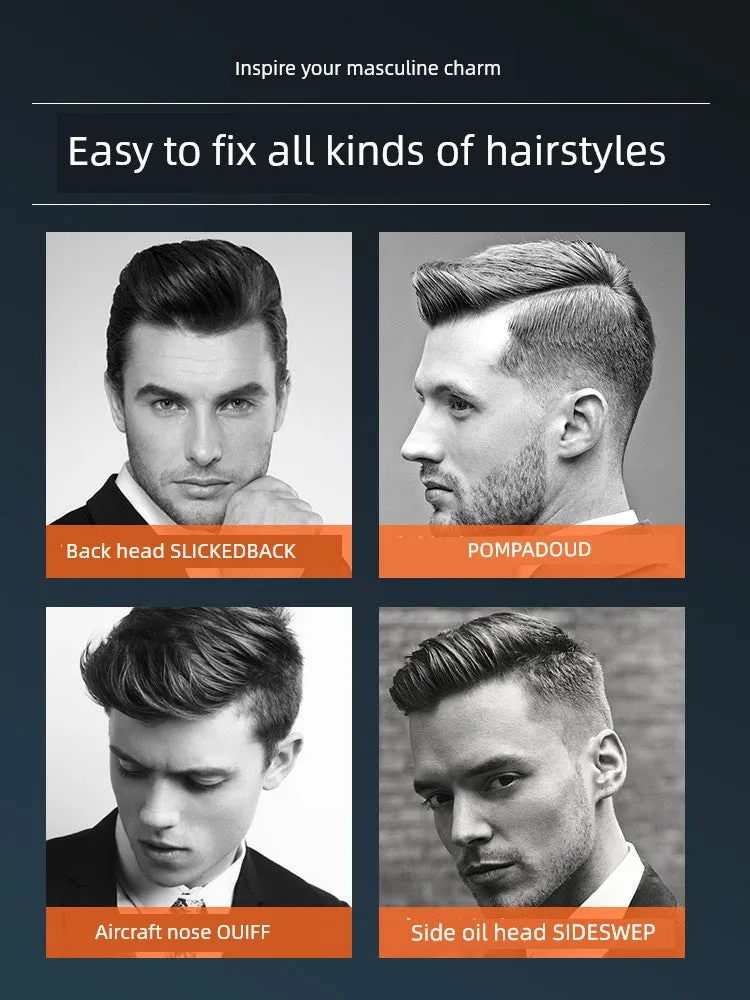 One Comb Cool Hair Gel - Moisturizing Styling Cream for Curls & Straight Hair, Hold & Shape with Ease, by Color and Taste