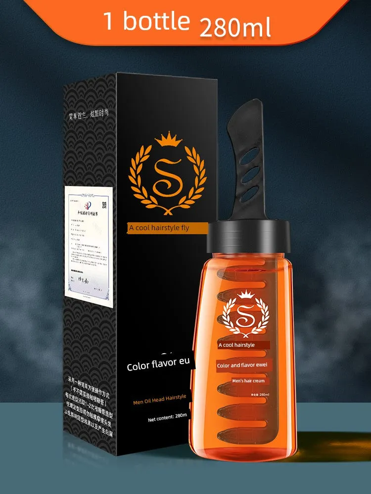 One Comb Cool Hair Gel - Moisturizing Styling Cream for Curls & Straight Hair, Hold & Shape with Ease, by Color and Taste