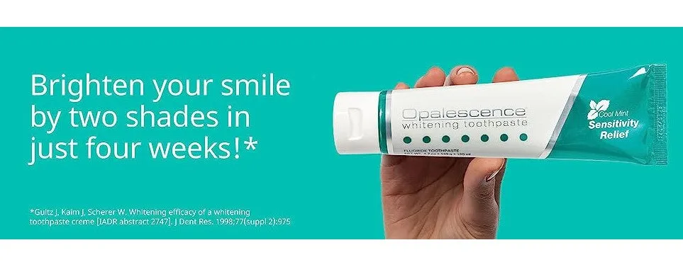 Opalescence Sensitivity Relief Professional Whitening Toothpaste:  Opalescence for a Brighter Smile: Cool Mint 133g 4.7 oz
