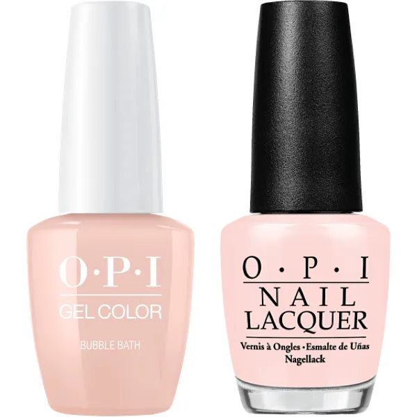 OPI Intelli GelColor   Matching Lacquer Bubble Bath #S86