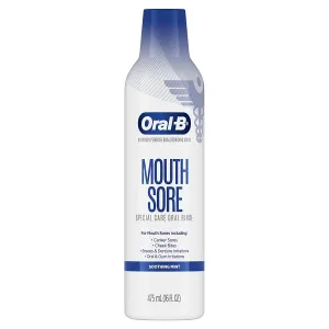 Oral-B Mouth Sore Special Care Oral Rinse Mouthwash, Soothing Mint, 16 Fl Oz*