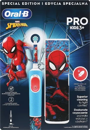 Oral B Pro Kids 3  Spiderman Electric Toothbrush