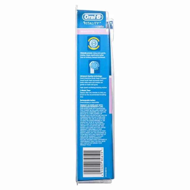 Oral-B Vitality Sensitive Clean Rechargeable Power Toothbrush D12ES-1