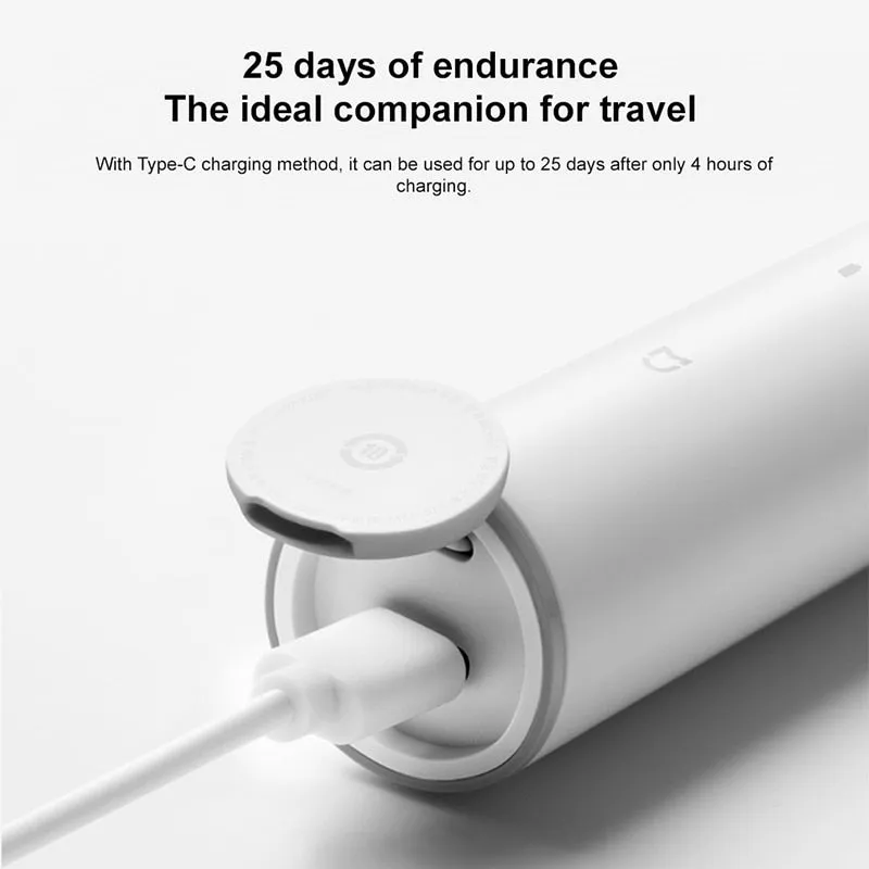 Original Xiaomi Mijia T300 Sonic Electric Toothbrush Mi Smart Electric Toothbrush 25 day High Frequency Vibration Magnetic Motor