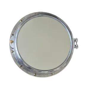 Oversized XL Porthole Mirror Solid Cast Nautical Industrial US Navy Deck Yacht Master by Maxlume  ~ 65cm