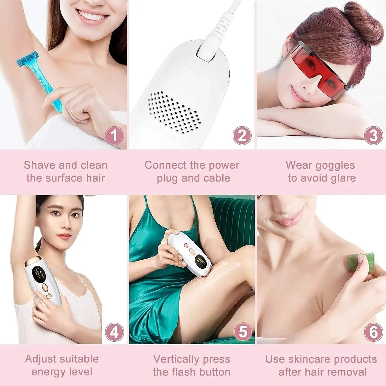 Painless Laser Hair Removal Device