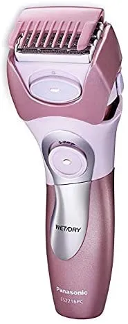 Panasonic Close Curves Ladies Shaver With Bikini Trimmer, Pink, 4 Blade Electric Shaver with Bikini Attachment- Wet/Dry