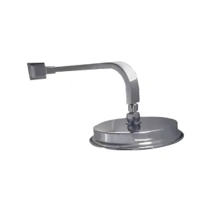 Parisi Jazz Shower Head 220mm & Curved Arm - Chrome