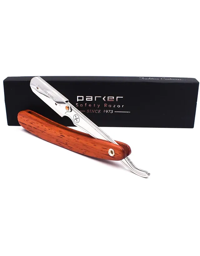 Parker - SRRW Straight Razor, Clip Type, Rosewood Handle