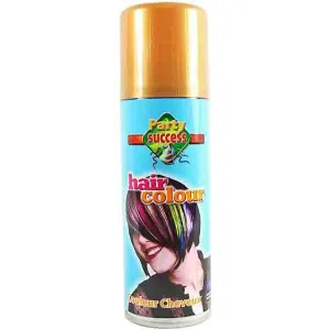 party hair colour spray gold