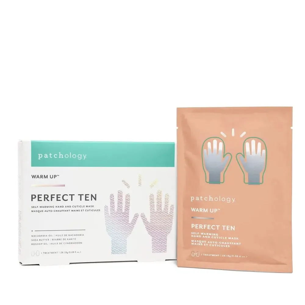 Patchology Warm Up™ Perfect 10 Self-Warming Hand and Cuticle Mask - 1 treatment/box