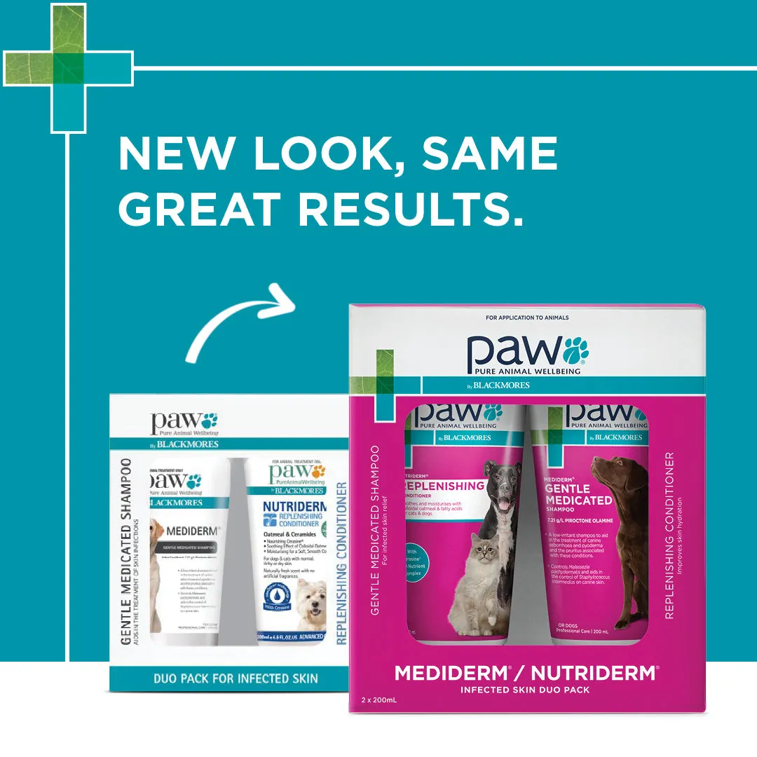 PAW - Medi-NutriDerm Infected Skin Duo Pack for Dogs and Cats (2x200ml)