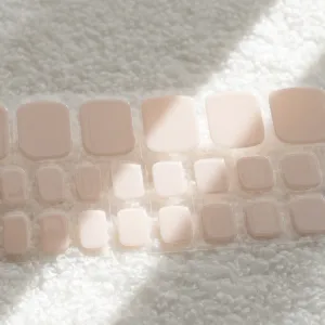 [PEDI / TOES] Gentle Pink DIY Semi Cured Gel Nail Stickers
