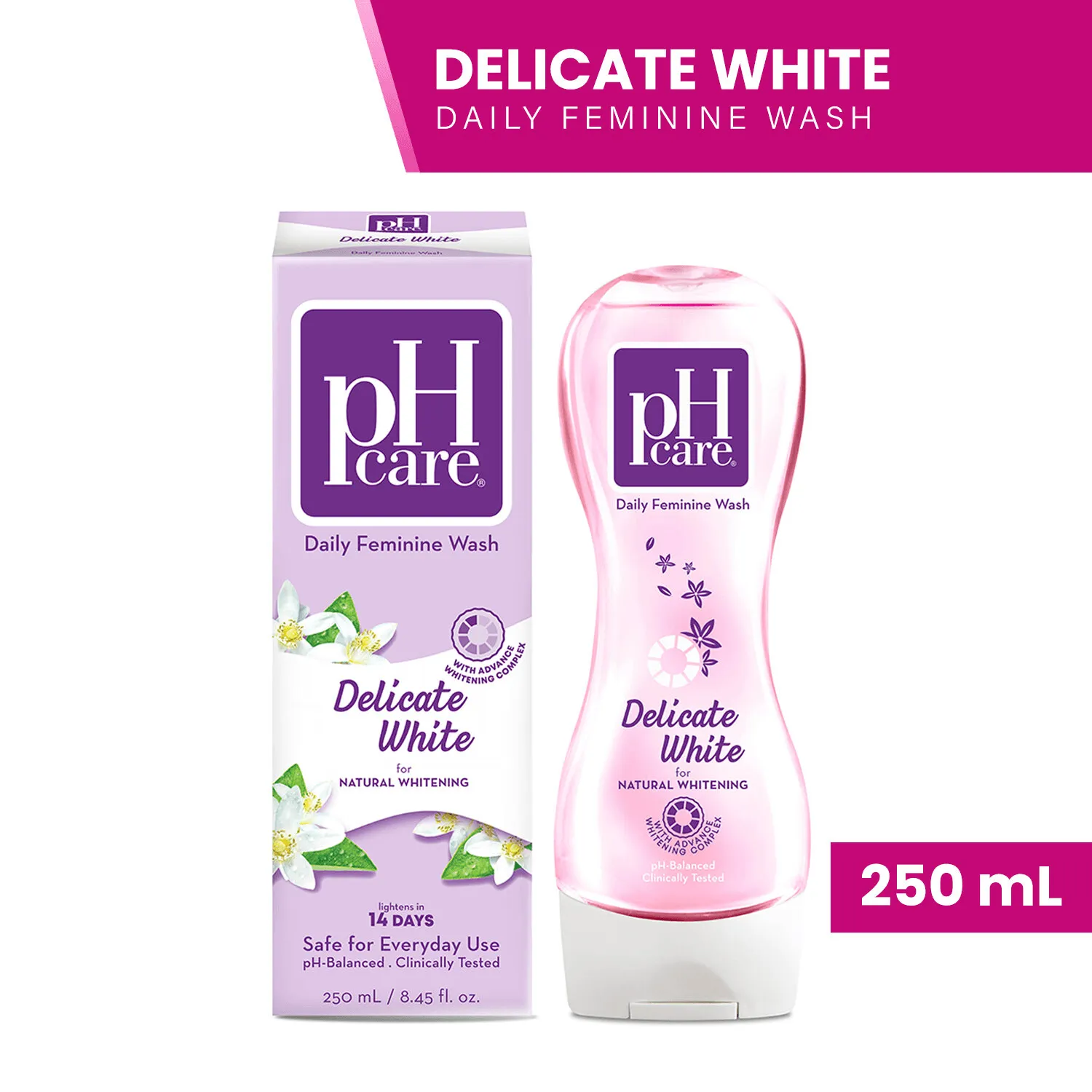 pH Care Daily Feminine Wash Delicate White - 250ml