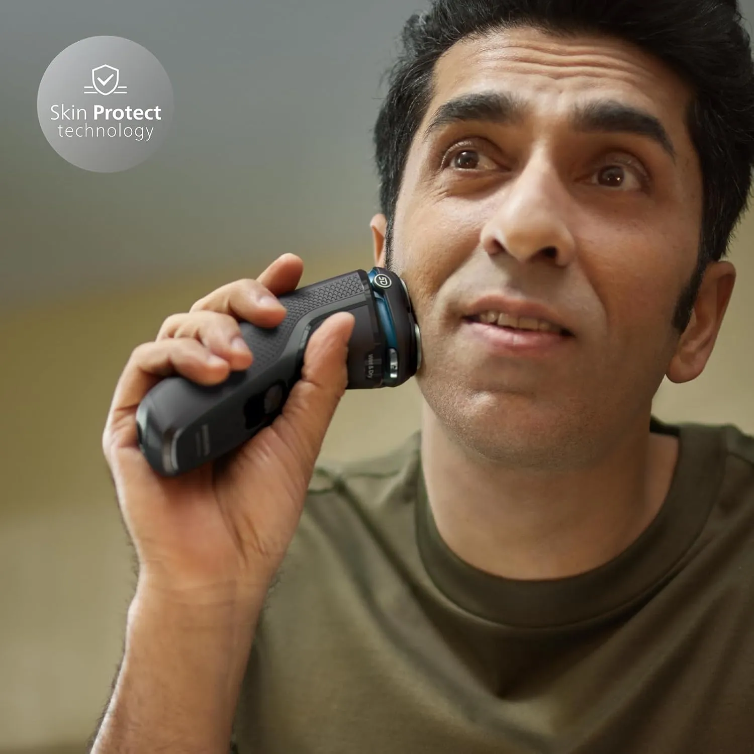Philips 3000 Series Wet & Dry Electric Shaver for Men, SkinProtect Technology, Pop-Up Trimmer, Cordless (Model S3145/00)