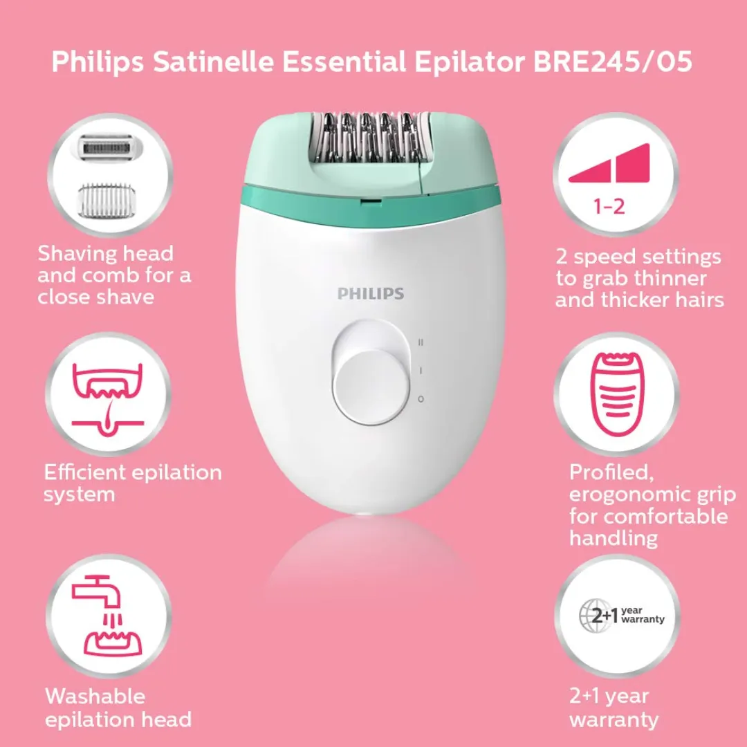Philips BRE245/00 Corded Compact Epilator
