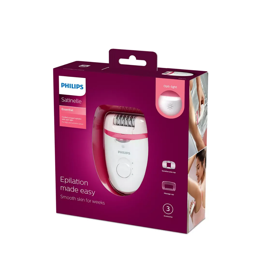 Philips BRE255 Satinelle Essential Corded Compact Epilator