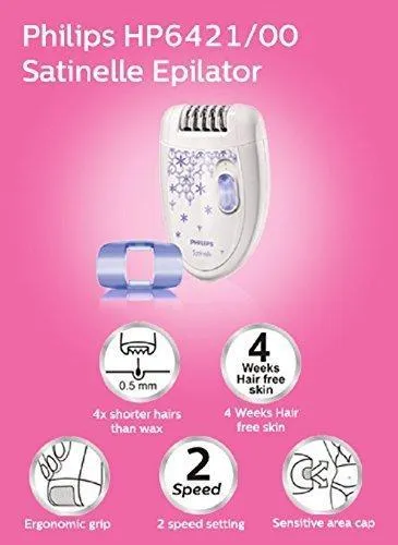 Philips Satinelle Epilator HP6421/00, Legs & Body