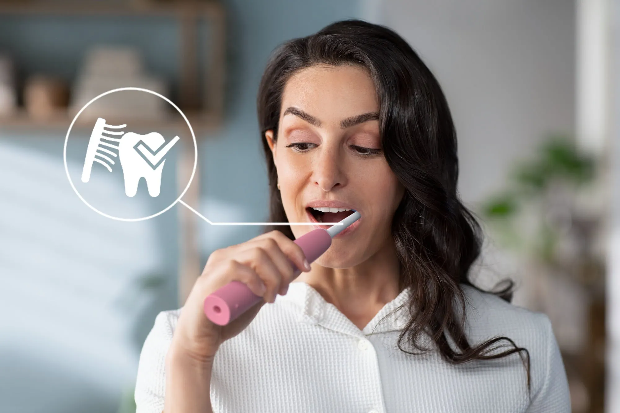 Philips Sonicare 3100 Power Toothbrush, Rechargeable Electric Toothbrush with Pressure Sensor, Deep Pink HX3681/06