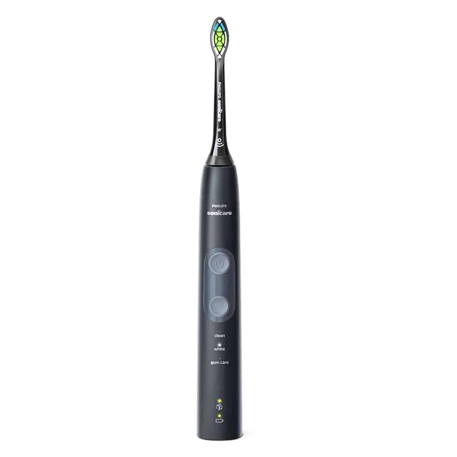 Philips Sonicare Protective Clean 5100 Electric Toothbrush (Black) - With Travel Case, 3 x Cleaning Modes & 2 x Whitening Brush Head.