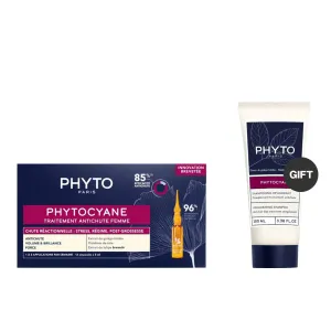 Phytocyane Reactional Hair Treatment For Women   FREE Shampoo