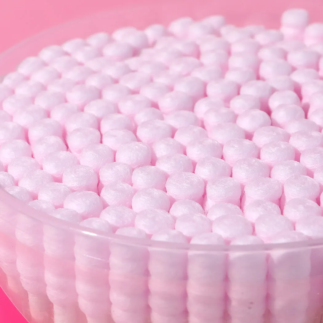 Pink Cotton Swab with Paper Stem (200 Pcs)