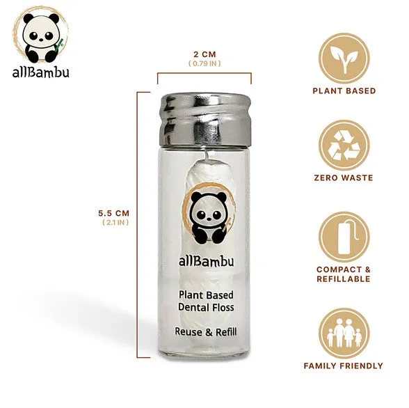 Plastic-free Eco Dental Floss by allBambu
