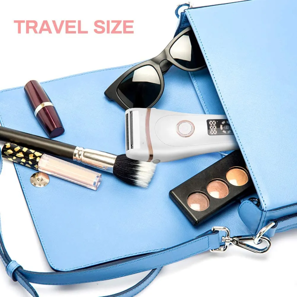 Portable USB Rechargeable Women Painless Electric Epilator Hair Removal Shaving Machine  with LCD Screen