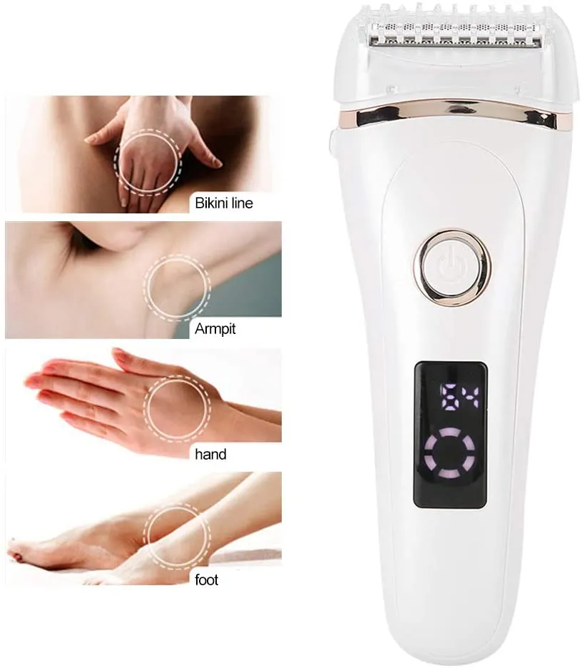 Portable USB Rechargeable Women Painless Electric Epilator Hair Removal Shaving Machine  with LCD Screen